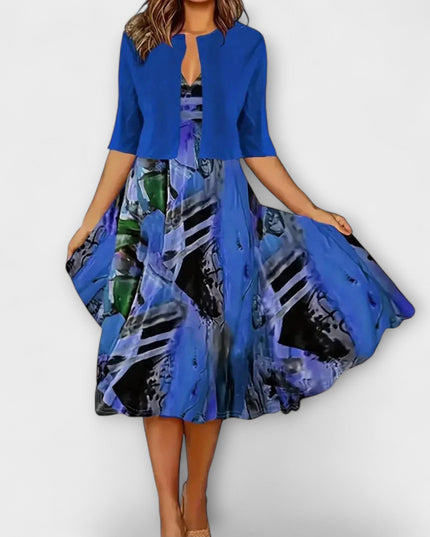 Miriam - Damen Midi Kleid mit Blazer