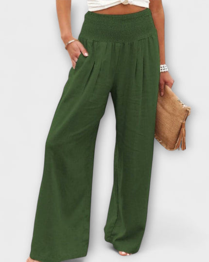 Freida - Lässige weite Leinenhose
