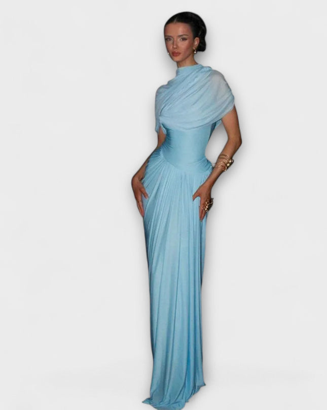 Doris - Langes Kleid mit Rollkragen