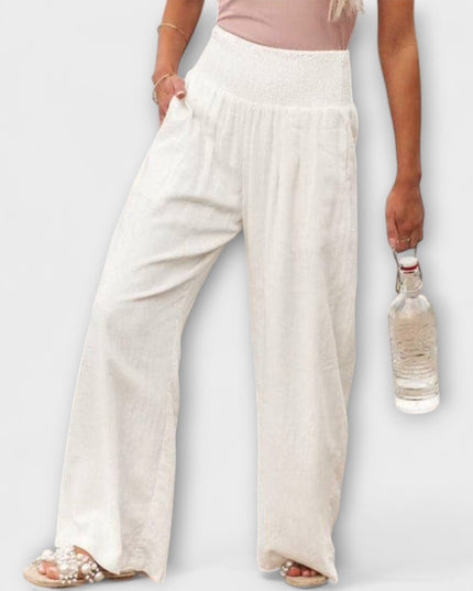 Freida - Lässige weite Leinenhose