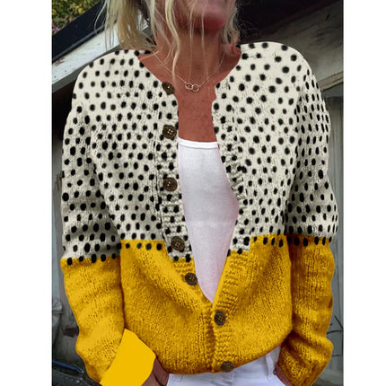 Walburga - Schicke Strickjacke mit Print