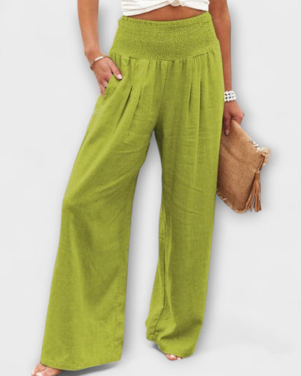 Freida - Lässige weite Leinenhose