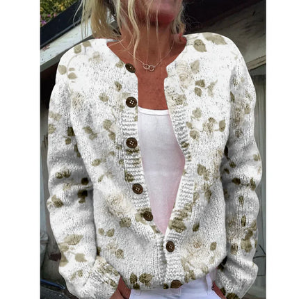 Elswyth - Schicke Strickjacke mit Print