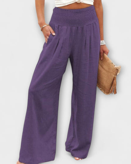 Freida - Lässige weite Leinenhose