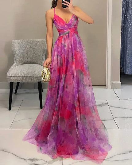 Leni – Florales Maxikleid