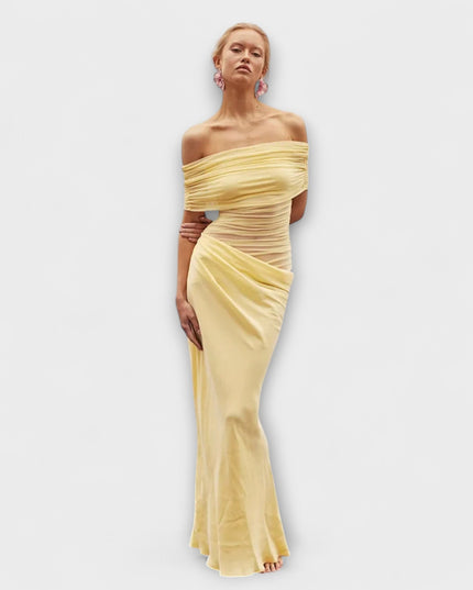 Evelyn - Rüschendes Unregelmäßiges Kleid