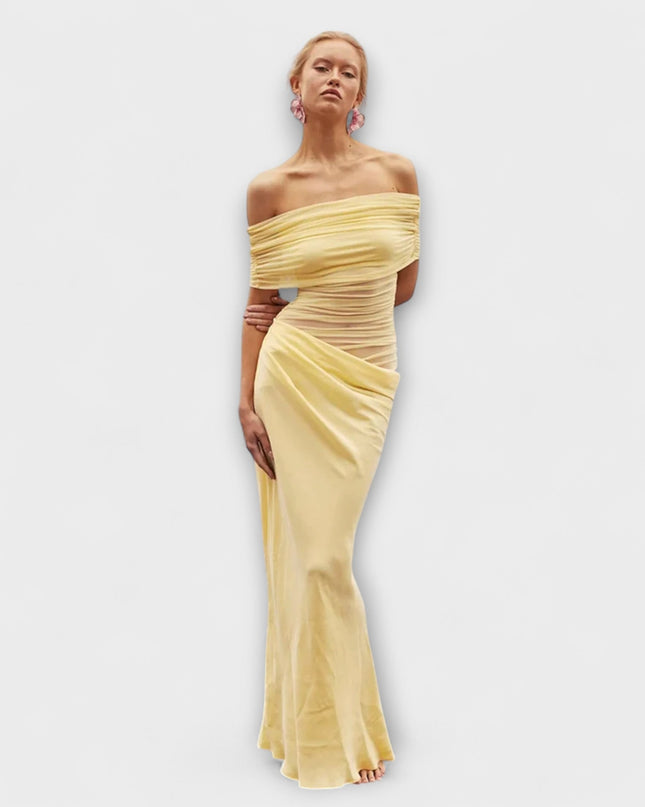 Evelyn - Rüschendes Unregelmäßiges Kleid