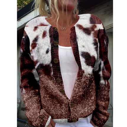 Alvara - Schicke Strickjacke mit Print