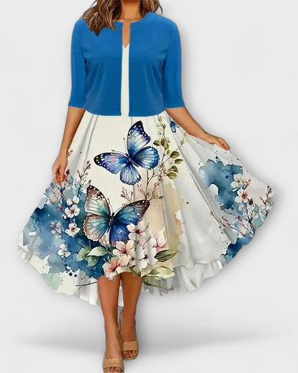 Miriam - Damen Midi Kleid mit Blazer
