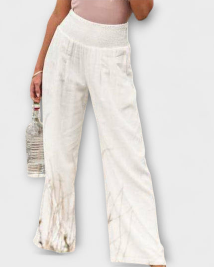 Freida - Lässige weite Leinenhose