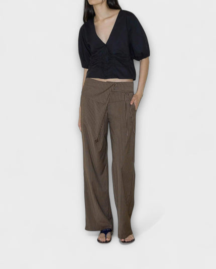 Helena – Weit Geschnittene Hose Mit Falt-Detail