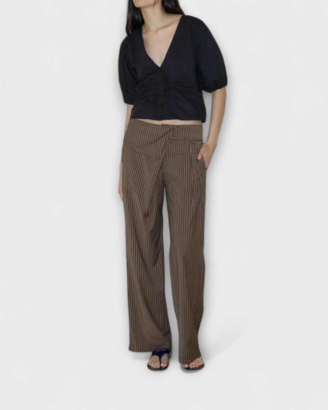 Helena – Weit Geschnittene Hose Mit Falt-Detail