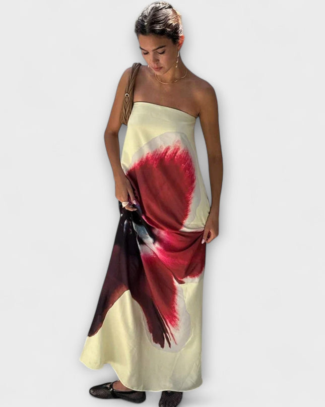 Anastasia - Schickes Off-Shoulder Ärmelloses Maxikleid