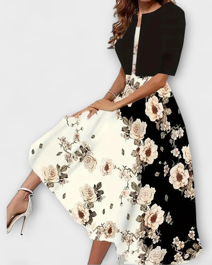 Miriam - Damen Midi Kleid mit Blazer