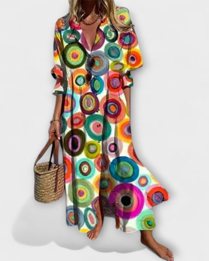 Jorinde - Schmeichelhaftes Maxikleid mit Bauchbedeckung
