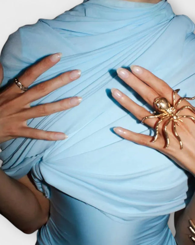Doris - Langes Kleid mit Rollkragen