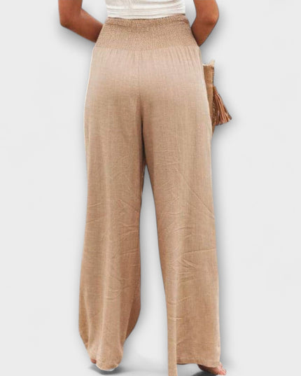 Freida - Lässige weite Leinenhose