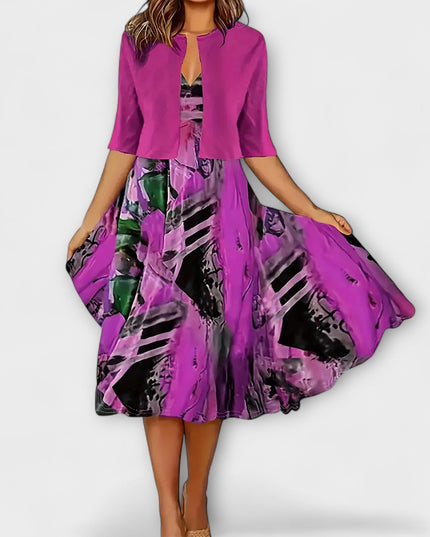 Miriam - Damen Midi Kleid mit Blazer