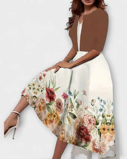 Miriam - Damen Midi Kleid mit Blazer