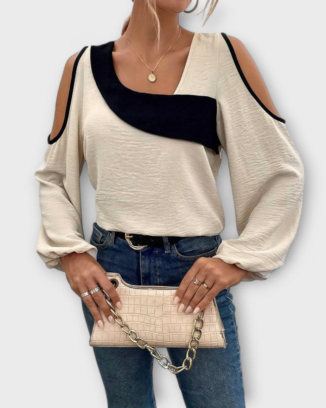 Nora - Bluse mit quadratischem Ausschnitt