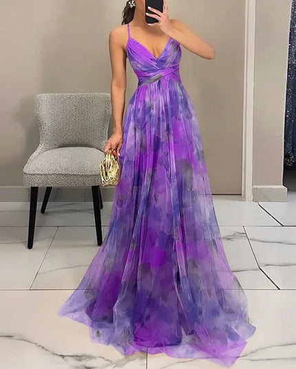 Leni – Florales Maxikleid