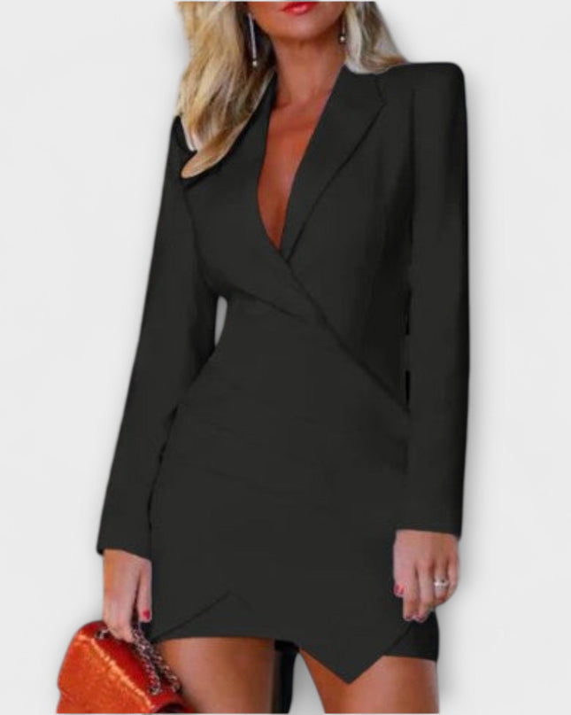 Gerda - Langärmeliges Blazerkleid für Frauen