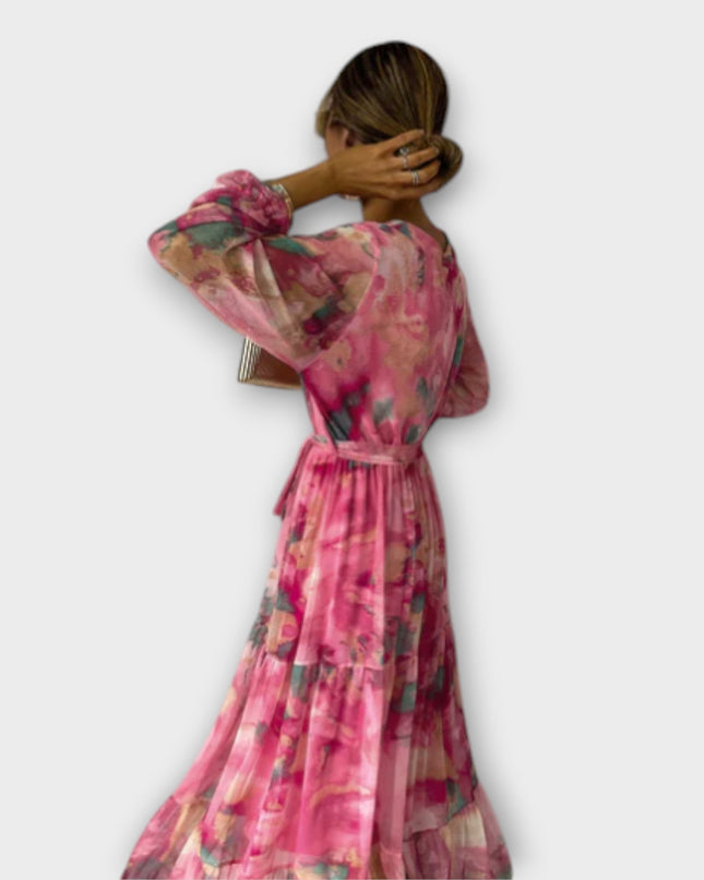 Veronique - Aquarelle Dream Maxi Dress