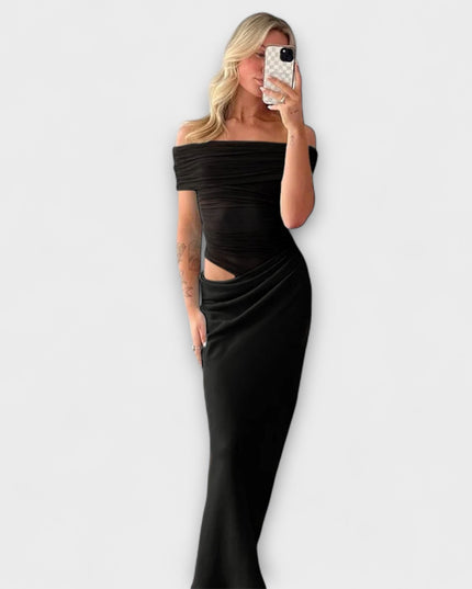 Evelyn - Rüschendes Unregelmäßiges Kleid
