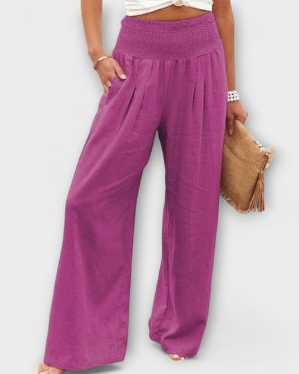 Freida - Lässige weite Leinenhose