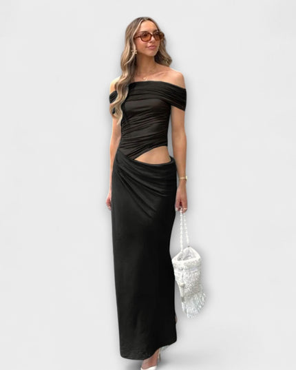 Evelyn - Rüschendes Unregelmäßiges Kleid