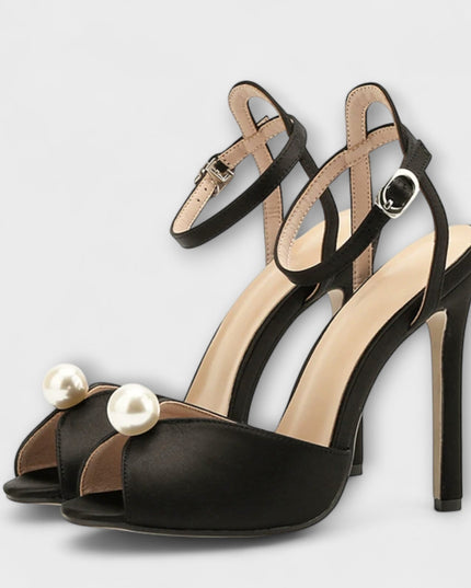 Liyke - Hochwertige Bequeme Seiden Peep Toe