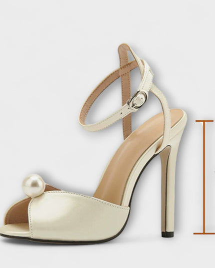 Liyke - Hochwertige Bequeme Seiden Peep Toe