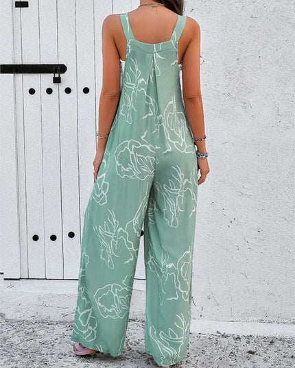 Tessa - Stylischer Overall mit Print und Knopfleiste