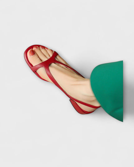 Evelyn - Elegante Flache Sandalen Minna mit Raffiniertem Finish