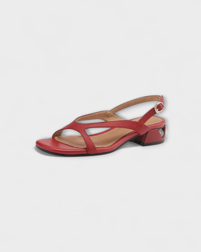 Evelyn - Elegante Flache Sandalen Minna mit Raffiniertem Finish