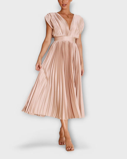 Greta - Stilvolles Faltenkleid