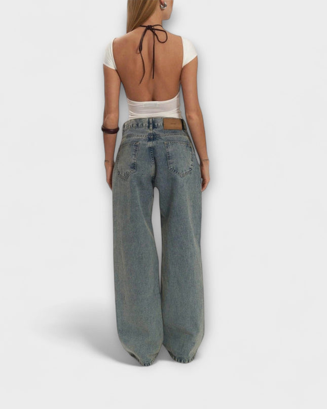 Sina – Trixie Straight-Leg Jeans In Klarem Blau