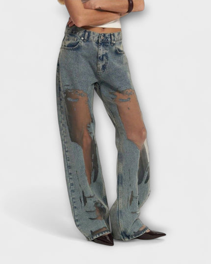 Sina – Trixie Straight-Leg Jeans In Klarem Blau