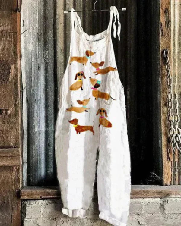 Renate - Vintage Blumen Jumpsuit Damen