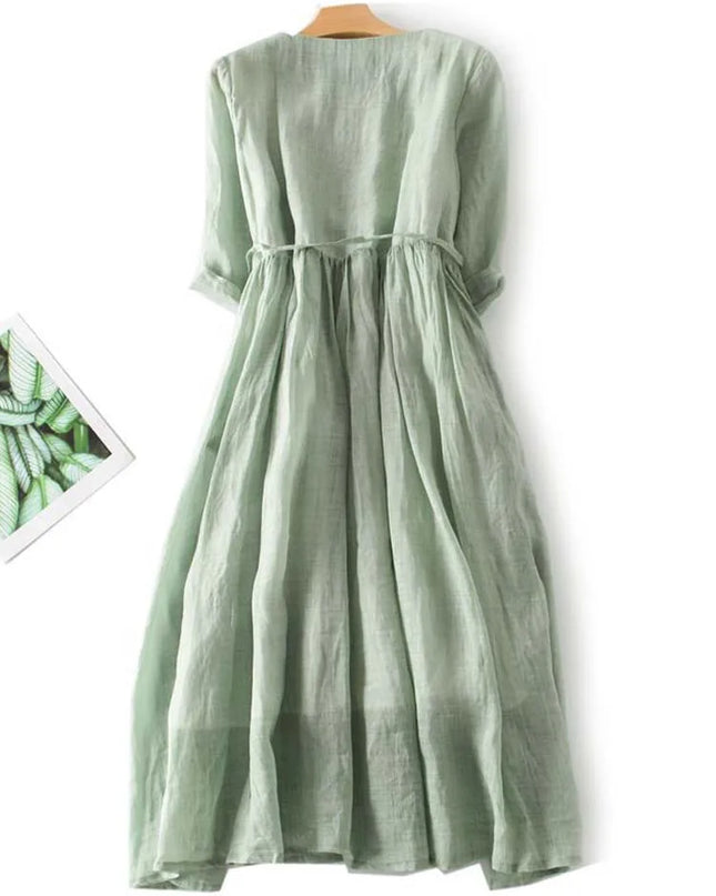 Maira - Retro Damenkleid mit Bindegürtel