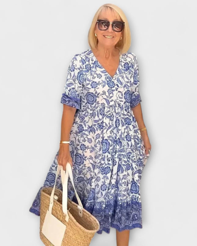 Julika - Anmutiges Blumenkleid mit einem luftigen Design