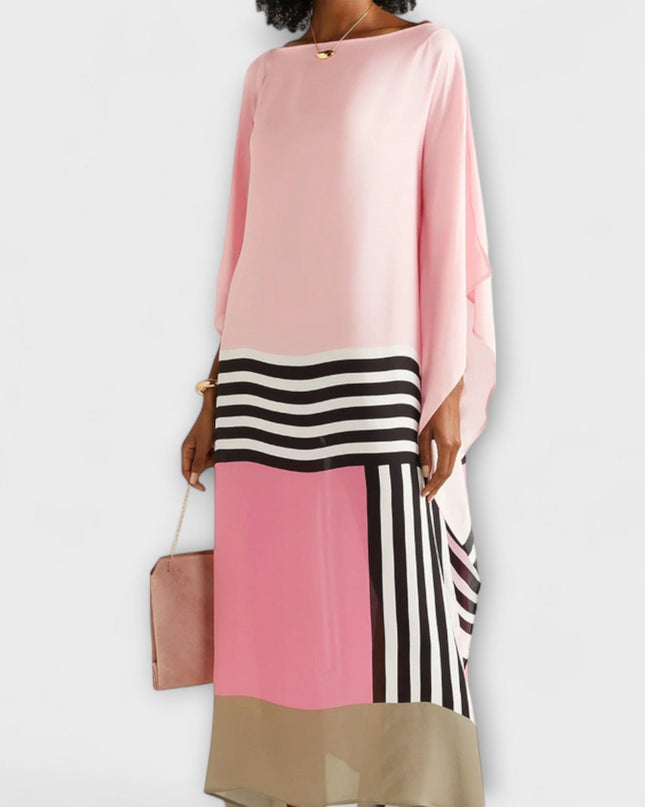 Anke - Locker geschnittener geometrischer Kaftan