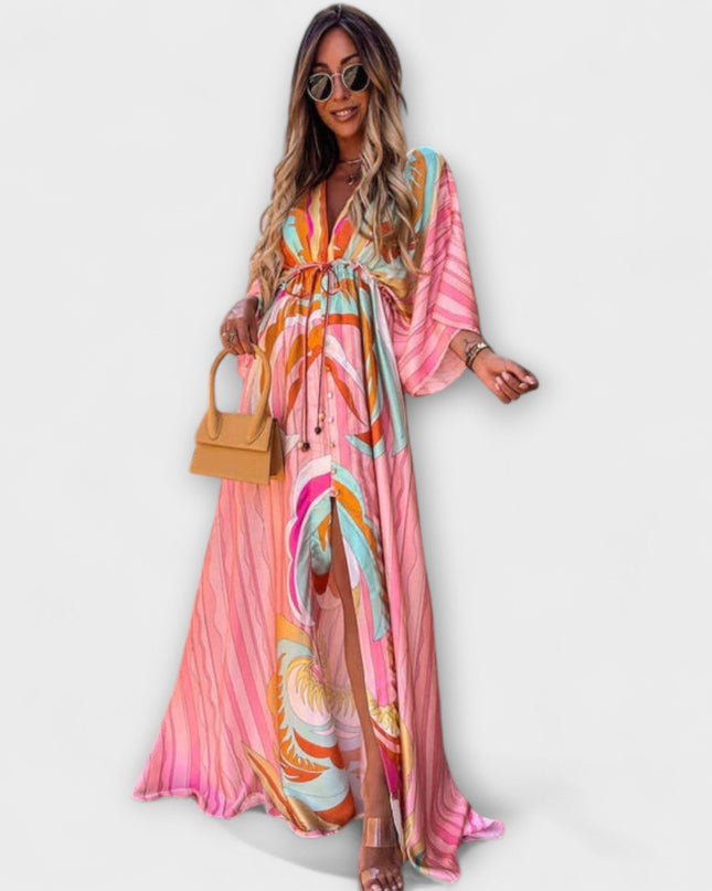 Elke-Marie - Stilvolles Buntes Kleid