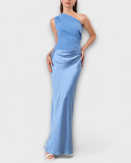 Mia – Ein Schulter Faltenkleid