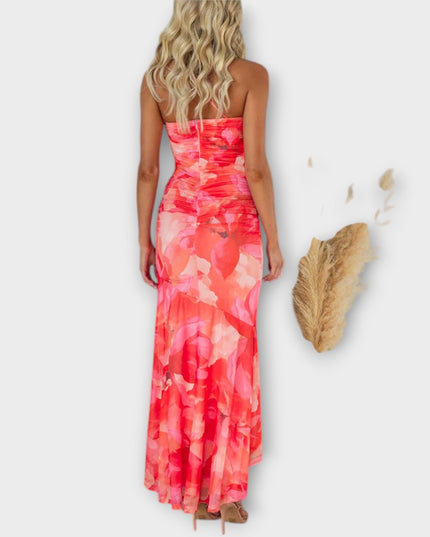 Heike - Maxikleid mit einseitiger Raffung