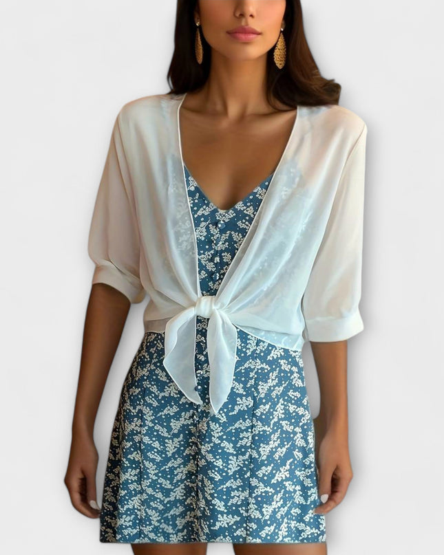 Olivia - Bluse mit offener Vorderseite