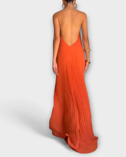 Hildegard - Schickes Kleid mit Plissee-Ausschnitt