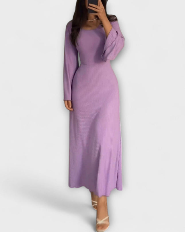 Frieda - Schickes Strickkleid mit Taillendetail