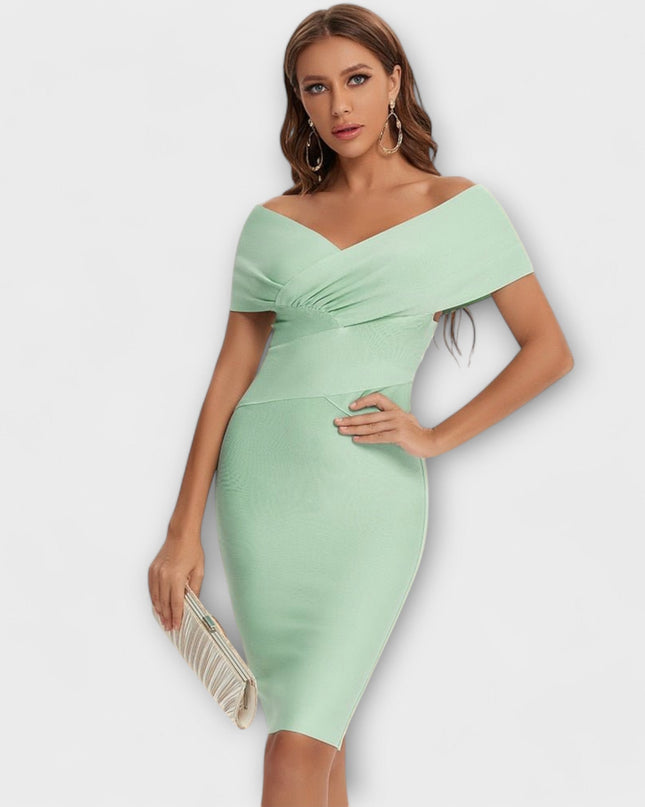Constanze - Elegantes Kleid mit V-Ausschnitt