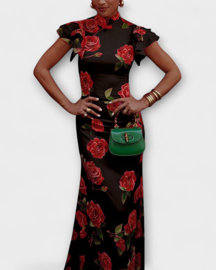 Alina - Maxikleid mit floralem Druck